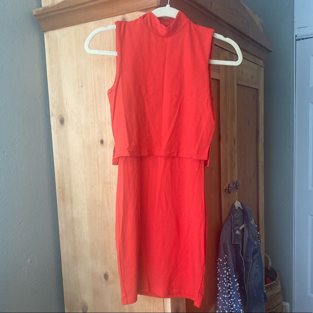Asos Red Two Layer Dress
